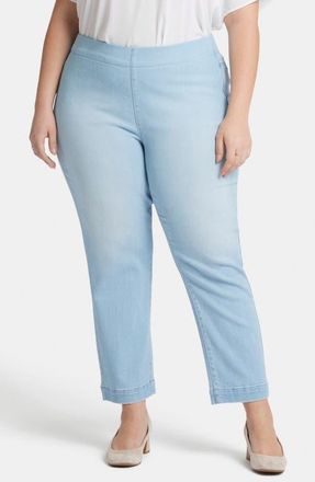 NYDJ Bailey Pull-On Ankle Relaxed Straight Leg Jeans in Santorini at Nordstrom, Size 2X