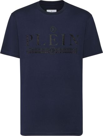 Philipp Plein SS Tattoo T-shirt - men - Cotton/glass - XXXL - Blue