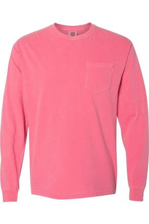 Comfort Colors Garment-Dyed Heavyweight Long Sleeve Pocket T-Shirt