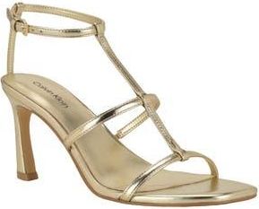 Calvin Klein Pelara Ankle Strap Sandal in Gold at Nordstrom Rack, Size 8.5