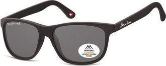 Montana Eyewear MP48 Polarized MP48 Mens Sunglasses Black Size 58