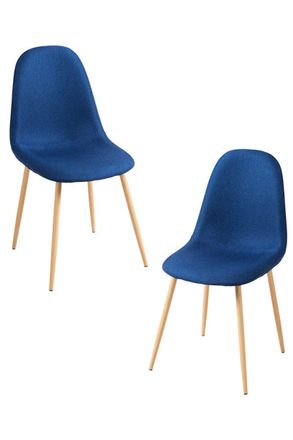 Regalos Miguel Packs Sillas Comedor - Pack 2 Sillas Teok Tela - Azul