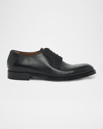 Ermenegildo Zegna Men & apos;s Leather Lace-Up Derby Loafers