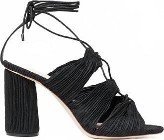 Loeffler Randall Womens Teresa Lace Up Sandal In Black