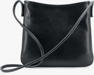Manu Atelier Womens Crossbody Bag Fid&egrave;le Black Leather Shoulder