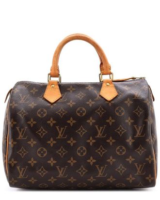 Louis Vuitton Brown Monogram Canvas Speedy 30 (Authentic Pre-Loved)