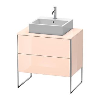 Duravit Mueble De Ba&ntilde;o Duravit Xsquare De 80,0 X 54,8 Cm, 2 Cajones, Color (frente/cuerpo): Perla De Albaricoque Laca De Alto Brillo - Xs492001010