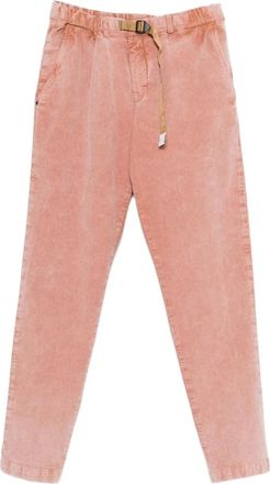 White Sand washed-out corduroy drawstring trousers - Pink