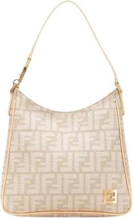 Fendi Pre-owned Shoulder Bags, female, Beige, Size: ONE SIZE Pre-owned Shoulder Bag