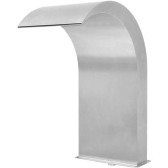 vidaXL Vidaxl - Fuente De Piscina De Acero Inoxidable Plateada 45x30x65 Cm