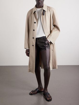 Tom Ford Slim-Fit Leather Shorts