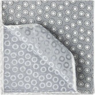 Brunello Cucinelli Fazzoletto da taschino a pois - Grigio