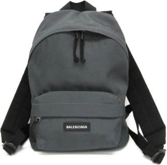 Balenciaga Pre-owned Nylon balenciaga-bags - unisex - Vintage Rugzakken - Grijs - ONE Size - Nylon - Vintage