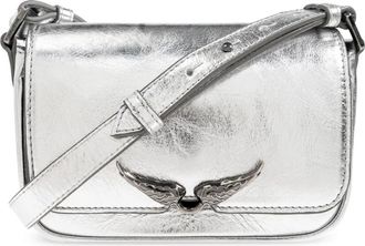 Zadig&Voltaire Schoudertas Le Zazi - Dames - Schoudertassen - Grijs - ONE Size - Leer - Tassen