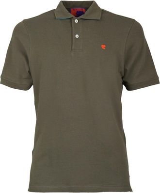 Gallo Solid Polo - Heren - Polos - Groen - M - Katoen - Tops