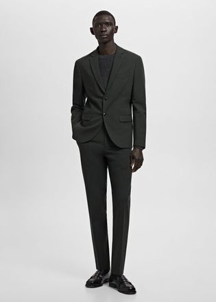 Mango Giacca completo Par&iacute;s super slim-fit verde - Uomo - 44 - MANGO MAN