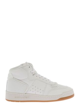Saint Laurent White Leather Sneakers