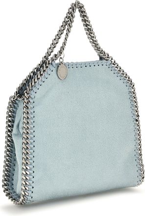 Stella McCartney Womens Tiny Shaggy Handbag Ice Blue Polyester Handbags Hand Bags