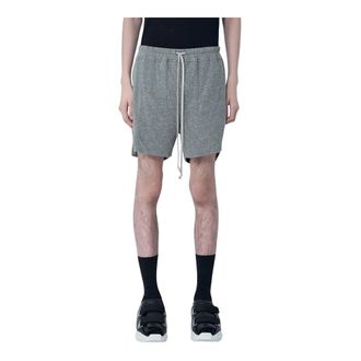 Rick Owens Casual Shorts, male, Gray, Size: XS Elasticated Waist Jersey Shorts