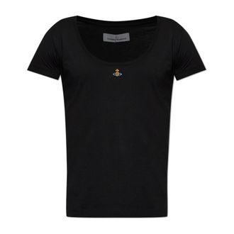 Vivienne Westwood Tops, unisex, Zwart, S, Katoen, Lollo T-shirt