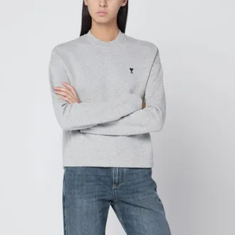 Ami Grey Ami De Coeur sweatshirt