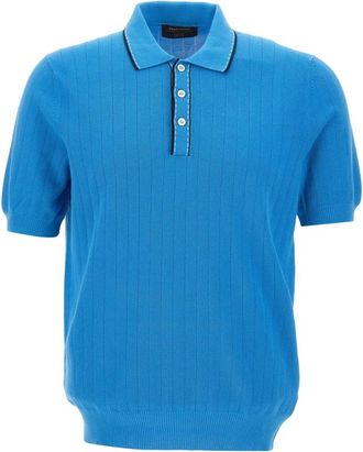Gran Sasso Polo Shirt - Heren - Polos - Blauw - XL - Katoen - Tops