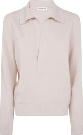 Victoria Beckham Sweater Merino Wool Polo Collar Jumper