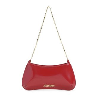 Jacquemus Le Petit Bisou Chaine Handbag - female - Jacquemus - Shoulder Bags - Red - ONE SIZE - Bags