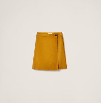 Miu Miu Suede wraparound skirt