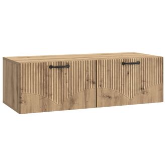 vidaXL Mueble Para Tv De Pared Roble Artesanal 98 X 41 X 30 Cm Vidaxl
