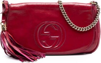 Gucci Pre-owned Gucci Medium Patent Soho Chain Flap Crossbody Ladies PH5YXX7IPFF1HS3A