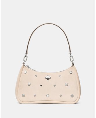 Kate Spade New York Womens Kayla Small Convertible Shoulder Bag - Pink Suede - One Size