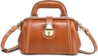 OLD TREND Azalea Genuine Leather Mini Doctor Satchel in Caramel at Nordstrom