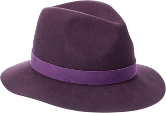 Bruno Magli Suede Band Wool Fedora