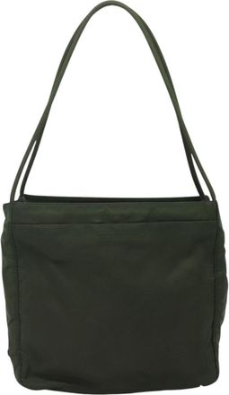 Prada Re-Nylon Khaki Synthetic Tote Bag (Pre-Owned)