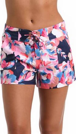 La Blanca Womens Denim Bouquet Boardshort In Indigo And Pink