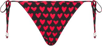 Moschino Slip bikini con stampa - Nero