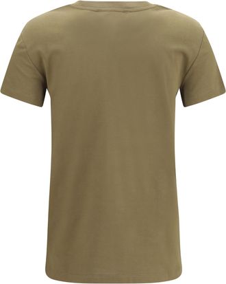 Max Mara Womens Papaia T-Shirt Kaki Scuro Cotton T-Shirts And Polos