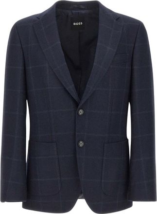 HUGO BOSS Hutson Blazer - Heren - Blazers - Blauw - S - Wol - Jassen