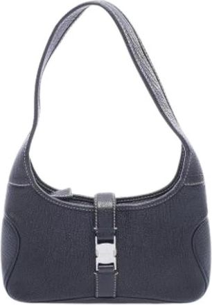 Ferragamo Pre-owned Leren Schoudertas - Dames - Vintage Schoudertas - Zwart - ONE Size - Leer - Vintage