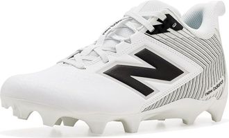 New Balance Rush V5 Mid Lacrosse Cleats Mens Shoes White/Black/Team Red : 10.5 D - Medium, Textile
