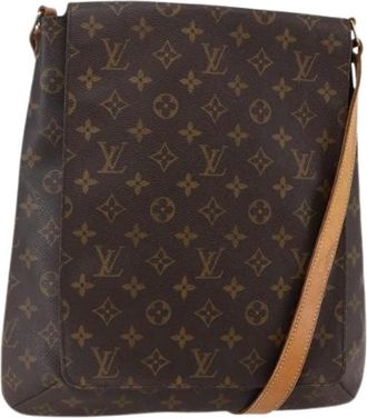 Louis Vuitton Pre-owned Cross Body Bags, female, Brown, Size: ONE SIZE Pre-owned Vintage Canvas Cross Body Bag