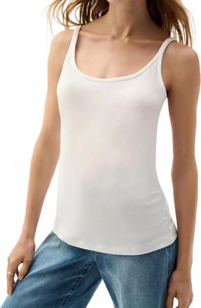 Joseph Ribkoff Silky Knit Fitted Scoop Neck Camisole In Vanilla