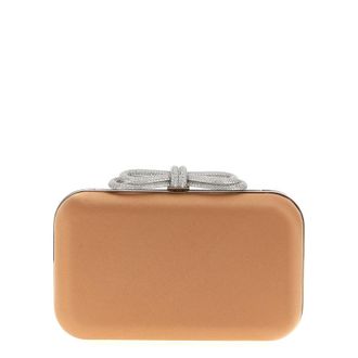 Mach & Mach Double Bow Satin Clutch