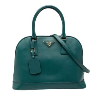 Prada Pre-owned Handbags, female, Green, Size: ONE SIZE Pre-owned Vintage Satchel