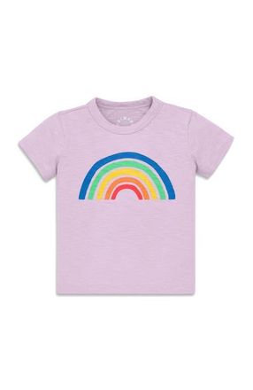 primary Baby Cutout Rainbow Tee in Hydrangea at Nordstrom, Size 18-24M
