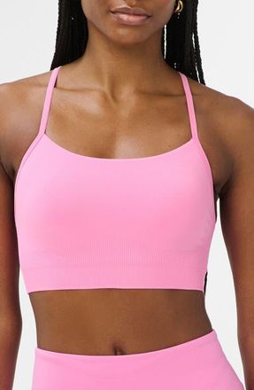 Sweaty Betty Spirit Restored Racerback Sports Bra in Guava Pink at Nordstrom, Size Xx-Large