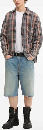 Won Hundred Camicia Zayne a quadri con zip - Arancione