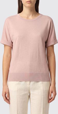 Herno T-shirt girocollo a maniche corte realizzata in lyocell