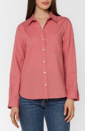 Velvet Heart Bennett Linen Button-Up Shirt in Canyon Rose at Nordstrom Rack, Size X-Small